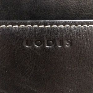 Lodis-beautiful black leather briefcase.